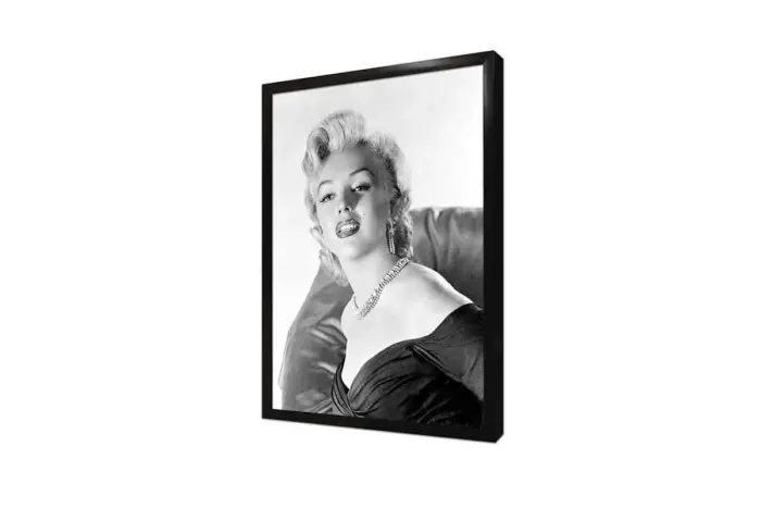 Siyah Beyaz Marilyn Monroe | Kanvas Tablo | Cam Tablo | Mdf Tablo | A31008 - Görsel 4