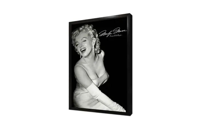 Siyah Beyaz Marilyn Monroe | Kanvas Tablo | Cam Tablo | Mdf Tablo | A31011 - Görsel 4