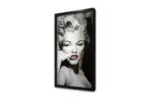 Siyah Beyaz Marilyn Monroe | Kanvas Tablo | Cam Tablo | Mdf Tablo | A31012 - Görsel 3