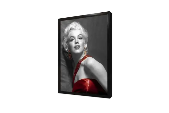 Siyah Beyaz Marilyn Monroe | Kanvas Tablo | Cam Tablo | Mdf Tablo | A31013 - Görsel 4