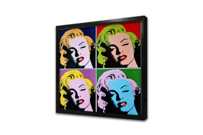 Renkli Marilyn Monroe | Kanvas Tablo | Cam Tablo | Mdf Tablo | A31017 - Görsel 4
