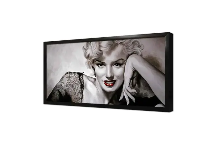 Siyah Beyaz Marilyn Monroe | Kanvas Tablo | Cam Tablo | Mdf Tablo | A31035 - Görsel 4