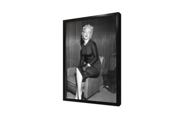 Siyah Beyaz Marilyn Monroe | Kanvas Tablo | Cam Tablo | Mdf Tablo | A31036 - Görsel 4