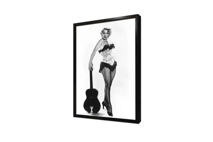 Siyah Beyaz Marilyn Monroe | Kanvas Tablo | Cam Tablo | Mdf Tablo | A31049 - Görsel 4