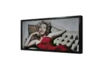 Siyah Beyaz Marilyn Monroe | Kanvas Tablo | Cam Tablo | Mdf Tablo | A31057 - Görsel 4