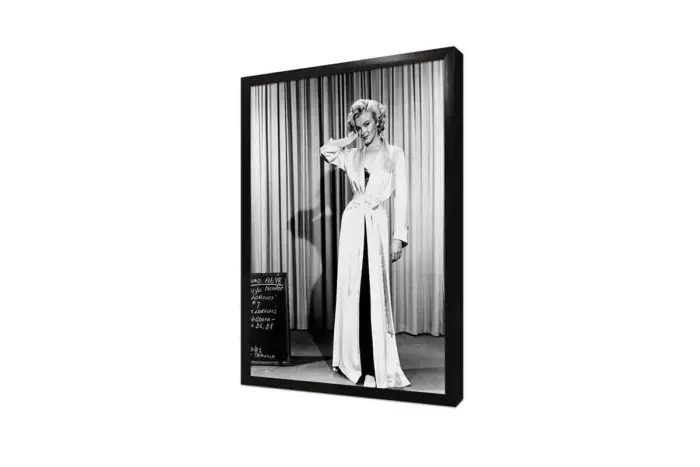 Siyah Beyaz Marilyn Monroe | Kanvas Tablo | Cam Tablo | Mdf Tablo | A31058 - Görsel 4