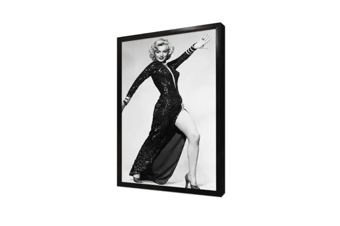 Siyah Beyaz Marilyn Monroe | Kanvas Tablo | Cam Tablo | Mdf Tablo | A31071 - Görsel 4