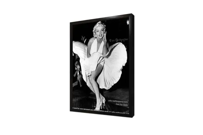 Siyah Beyaz Marilyn Monroe | Kanvas Tablo | Cam Tablo | Mdf Tablo | A31081 - Görsel 4