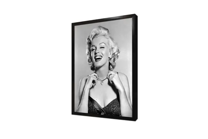 Siyah Beyaz Marilyn Monroe | Kanvas Tablo | Cam Tablo | Mdf Tablo | A31090 - Görsel 4