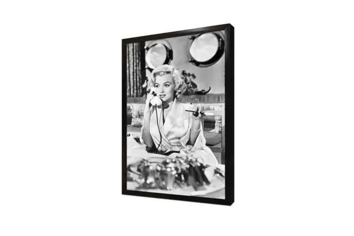 Siyah Beyaz Marilyn Monroe | Kanvas Tablo | Cam Tablo | Mdf Tablo | A31102 - Görsel 4