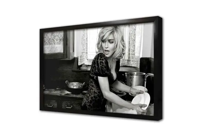 Siyah Beyaz Madonna | Kanvas Tablo | Cam Tablo | Mdf Tablo | A31121 - Görsel 4