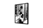 Siyah Beyaz Audrey Hepburn | Kanvas Tablo | Cam Tablo | Mdf Tablo | A31140 - Görsel 4