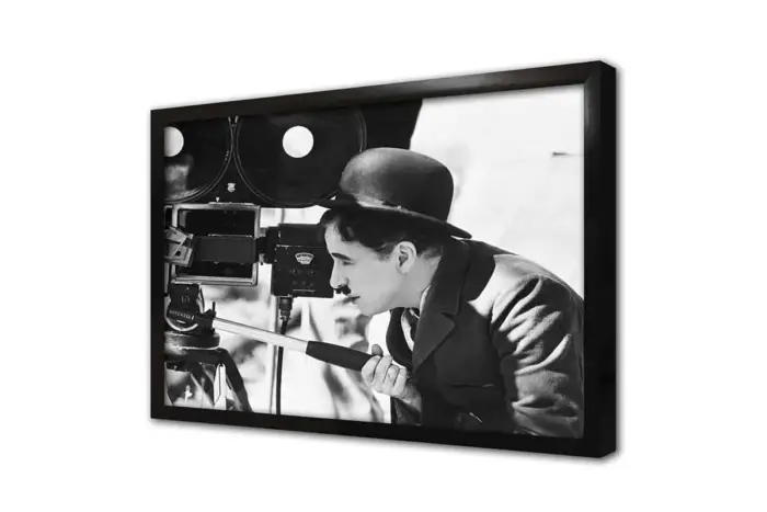 Siyah Beyaz Charlie Chaplin | Kanvas Tablo | Cam Tablo | Mdf Tablo | A31211 - Görsel 4