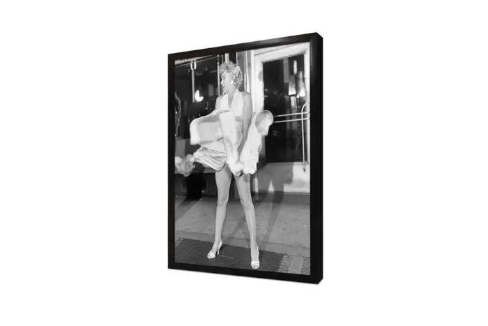 Uçuşan Beyaz Elbiseli Marilyn Monroe | Kanvas Tablo | Cam Tablo | Mdf Tablo | A31218 - Görsel 4