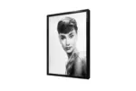 Siyah Beyaz Audrey Hepburn | Kanvas Tablo | Cam Tablo | Mdf Tablo | A31224 - Görsel 4