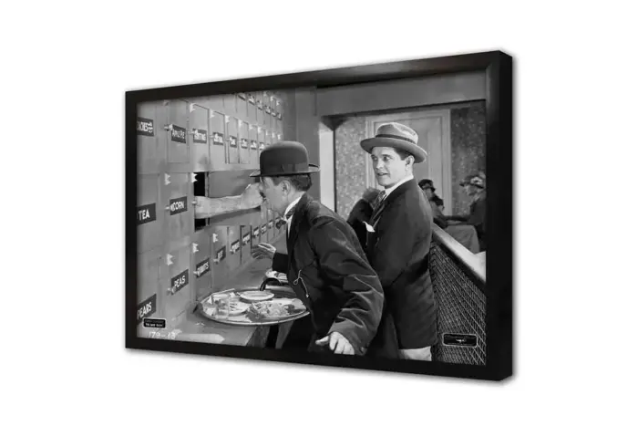 Siyah Beyaz Charlie Chaplin | Kanvas Tablo | Cam Tablo | Mdf Tablo | A31226 - Görsel 4