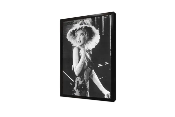 Marilyn Monroe Siyah Beyaz | Kanvas Tablo | Cam Tablo | Mdf Tablo | A31279 - Görsel 4