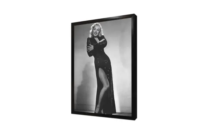 Marilyn Monroe Siyah Kıyafetiyle | Kanvas Tablo | Cam Tablo | Mdf Tablo | A31290 - Görsel 4