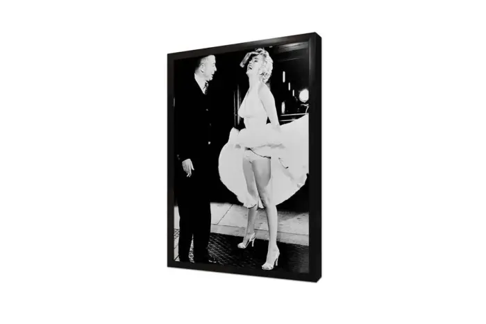 Marilyn Monroe Beyaz Kıyafetiyle | Kanvas Tablo | Cam Tablo | Mdf Tablo | A31305 - Görsel 4