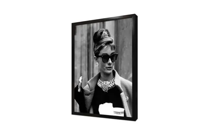 Audrey Hepburn | Kanvas Tablo | Cam Tablo | Mdf Tablo | A31360 - Görsel 4