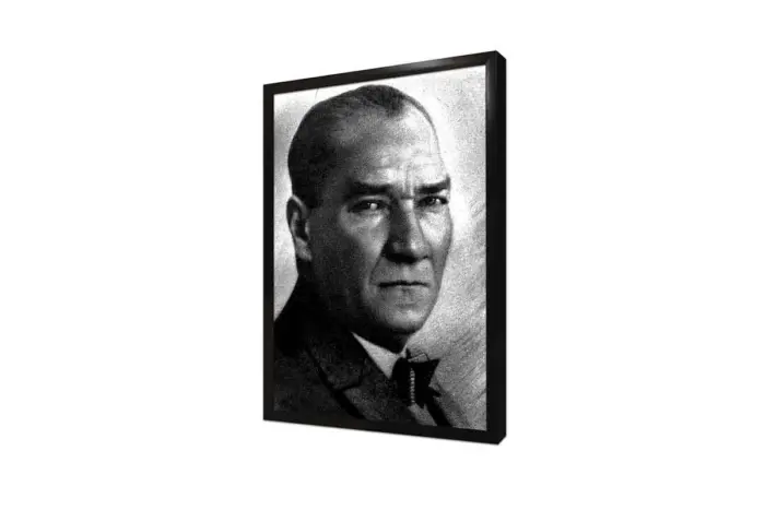 Atatürk Siyah Beyaz | Kanvas Tablo | Cam Tablo | Mdf Tablo | B01004 - Görsel 4