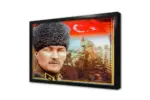Kalpaklı Atatürk Ve Türk Bayrağı | Kanvas Tablo | Cam Tablo | Mdf Tablo | B01005 - Görsel 4
