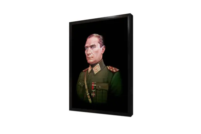 Üniformalı Mustafa Kemal Atatürk | Kanvas Tablo | Cam Tablo | Mdf Tablo | B01018 - Görsel 4
