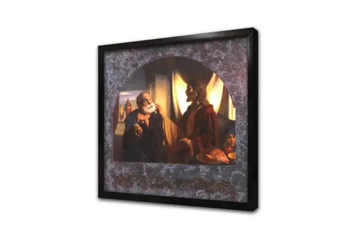 Bir Adam Ve İsa | Kanvas Tablo | Cam Tablo | Mdf Tablo | B02426 - Görsel 4