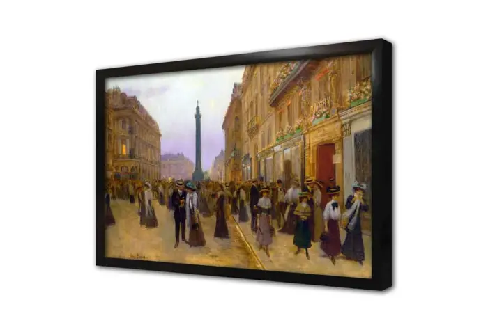 La Ruede La Paix Jean Beraud | Kanvas Tablo | Cam Tablo | Mdf Tablo | B02439 - Görsel 4