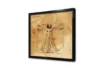 Vitruvius Adamı Leonarda Da Vinci | Kanvas Tablo | Cam Tablo | Mdf Tablo | B02524 - Görsel 4