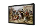 First Thanksgiving 1621 | Kanvas Tablo | Cam Tablo | Mdf Tablo | B02559 - Görsel 4