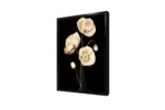 Siyah Beyaz Çiçek | Kanvas Tablo | Cam Tablo | Mdf Tablo | B03015 - Görsel 4
