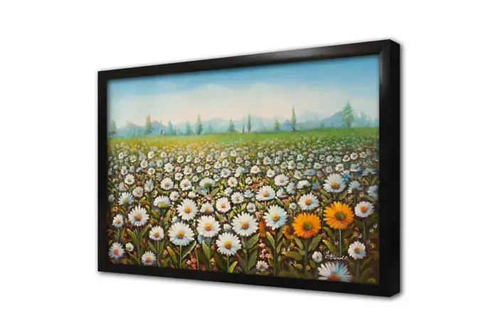 Papatya Tarlası | Kanvas Tablo | Cam Tablo | Mdf Tablo | B03079 - Görsel 4