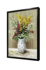 Vazoda Çiçekler | Kanvas Tablo | Cam Tablo | Mdf Tablo | B03162 - Görsel 4