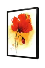 Kırmızı Çiçek | Kanvas Tablo | Cam Tablo | Mdf Tablo | B03171 - Görsel 4