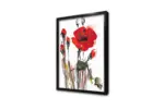 Kırmızı Çiçek | Kanvas Tablo | Cam Tablo | Mdf Tablo | B03176 - Görsel 4