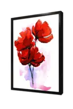 Kırmızı Çiçek | Kanvas Tablo | Cam Tablo | Mdf Tablo | B03177 - Görsel 4
