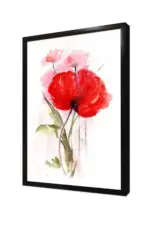 Kırmızı Çiçek | Kanvas Tablo | Cam Tablo | Mdf Tablo | B03180 - Görsel 4