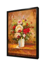 Vazoda Çiçekler | Kanvas Tablo | Cam Tablo | Mdf Tablo | B03201 - Görsel 4