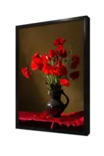 Kırmızı Çiçek | Kanvas Tablo | Cam Tablo | Mdf Tablo | B03213 - Görsel 4