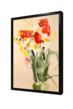 Kırmızı Çiçek | Kanvas Tablo | Cam Tablo | Mdf Tablo | B03214 - Görsel 4