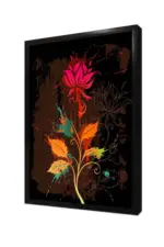 Soyut Çiçek | Kanvas Tablo | Cam Tablo | Mdf Tablo | B03249 - Görsel 4