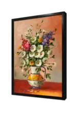 Vazoda Çiçekler | Kanvas Tablo | Cam Tablo | Mdf Tablo | B03268 - Görsel 4