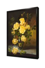 Vazoda Sarı Güller | Kanvas Tablo | Cam Tablo | Mdf Tablo | B03274 - Görsel 4
