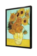 Vazoda Günebakan Çiçekleri | Kanvas Tablo | Cam Tablo | Mdf Tablo | B03374 - Görsel 4