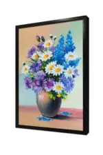 Vazoda Papatyalar | Kanvas Tablo | Cam Tablo | Mdf Tablo | B03405 - Görsel 4