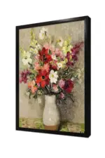 Vazoda Çiçekler | Kanvas Tablo | Cam Tablo | Mdf Tablo | B03433 - Görsel 4