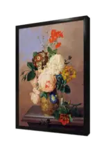 Vazoda Çiçekler | Kanvas Tablo | Cam Tablo | Mdf Tablo | B03443 - Görsel 4