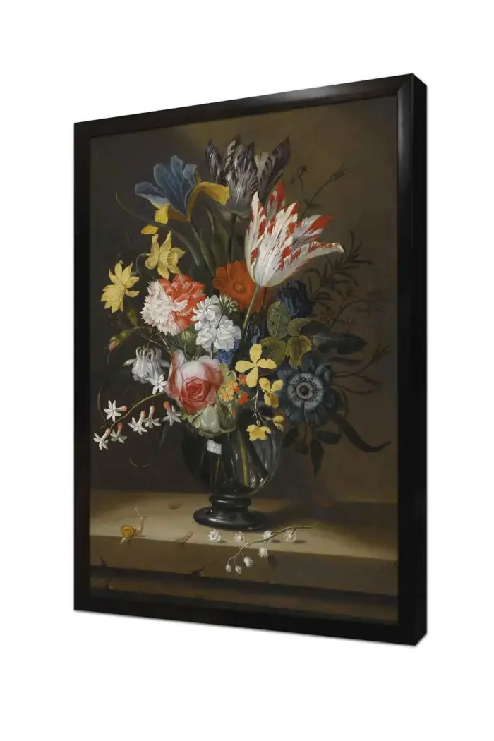 Vazoda Çiçekler | Kanvas Tablo | Cam Tablo | Mdf Tablo | B03459 - Görsel 4