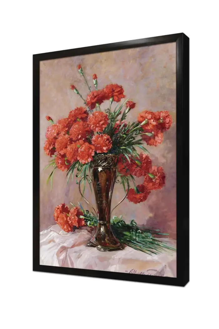 Vazoda Çiçekler | Kanvas Tablo | Cam Tablo | Mdf Tablo | B03463 - Görsel 4
